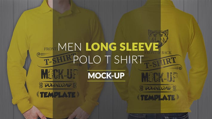 Download Long Sleeve Men Polo Shirt Mock Up PSD » CSS Author