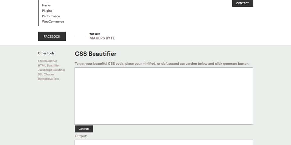 Makersbyte CSS Beautifier