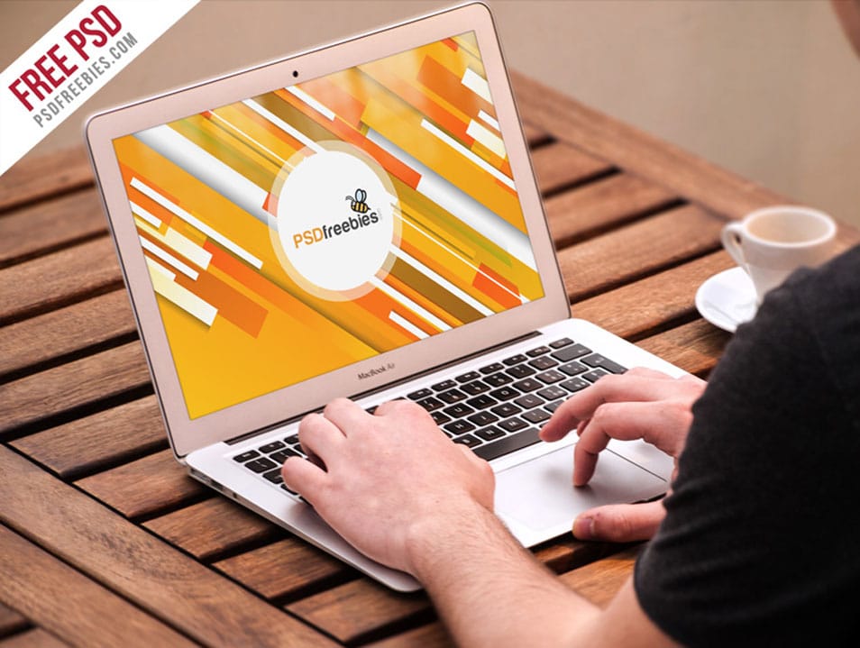 Download Man Working On Macbook Mockup PSD » CSS Author