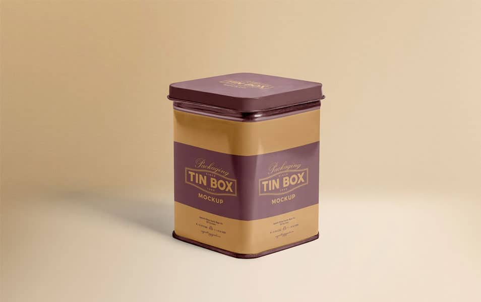 Download Metallic Box Packaging Mockup PSD » CSS Author