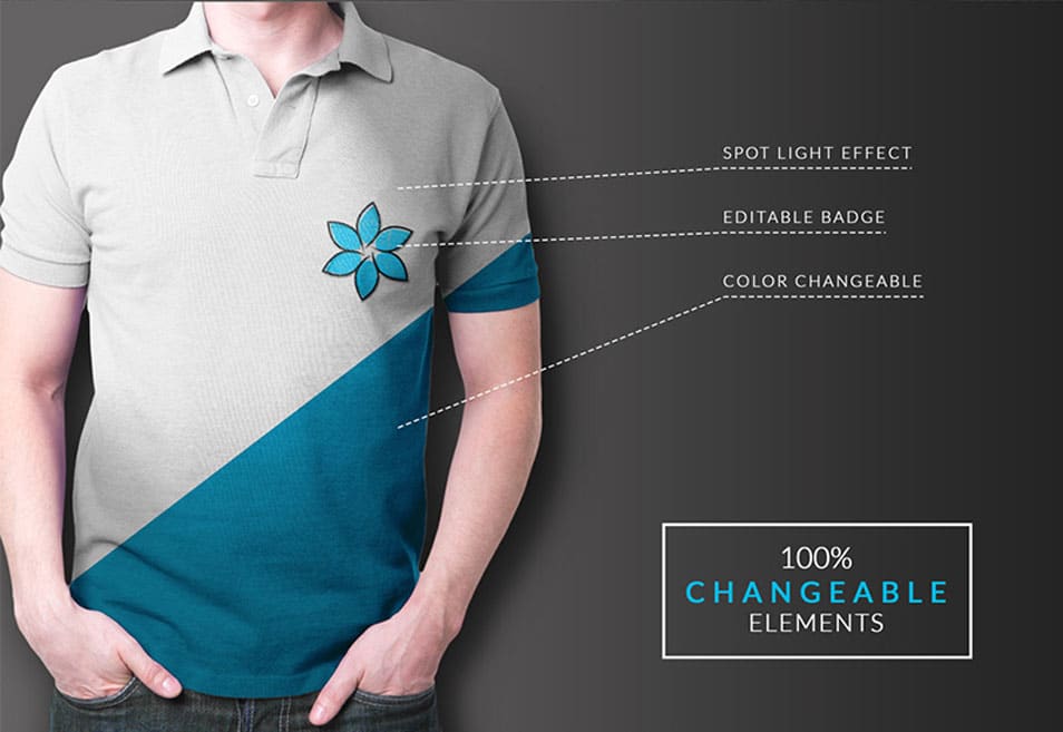 Download Multi Feature Free Collar T Shirt Mockup PSD » CSS Author