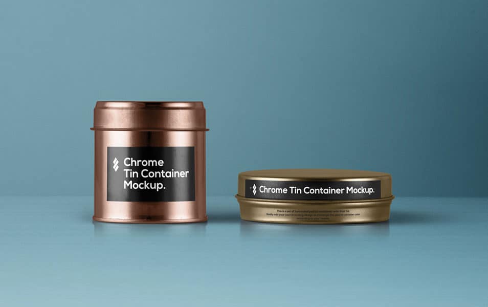 Download PSD Tin Container Packaging Mockup » CSS Author