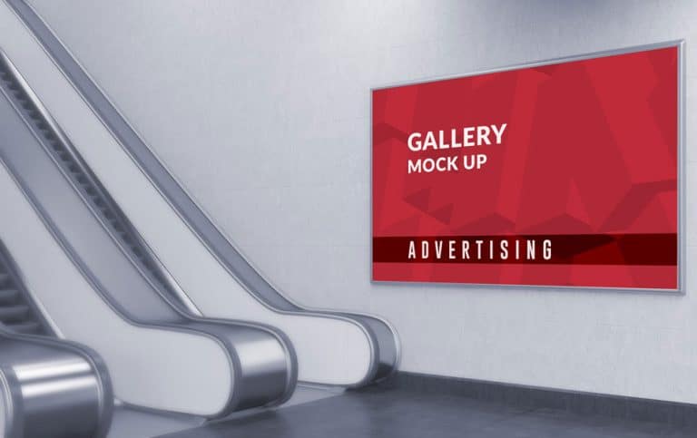 Download Photo Realistic Horizontal Advertising Gallery Mockup » CSS Author