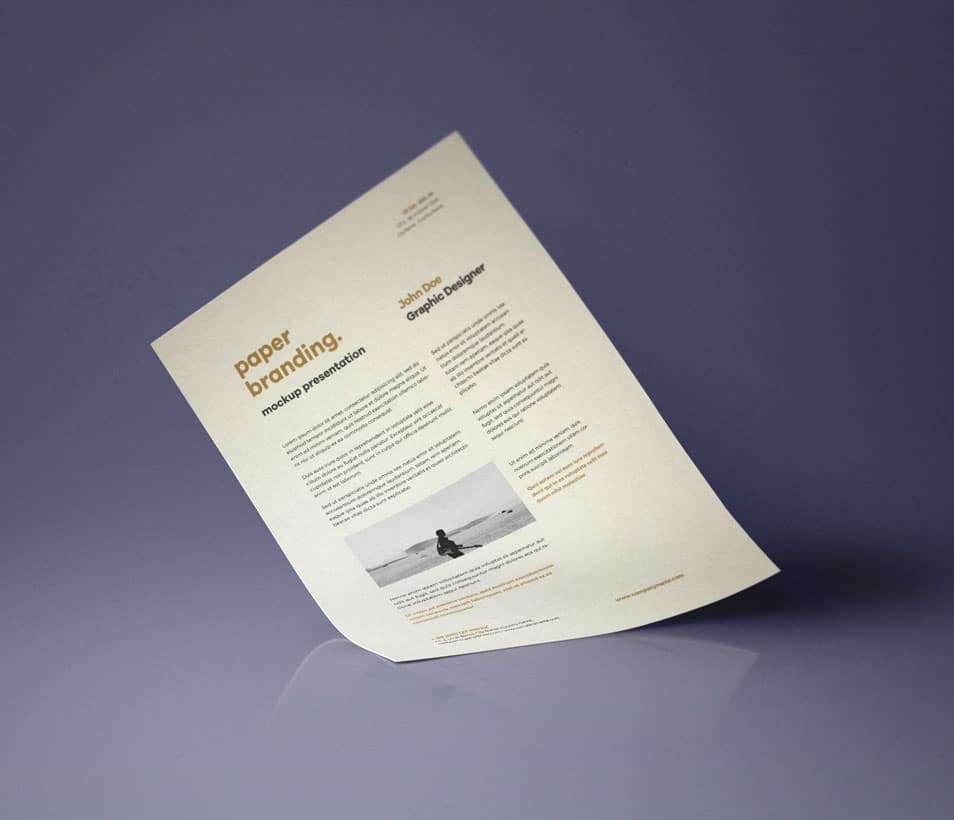 Download PSD A4 Paper Mock-Up » CSS Author