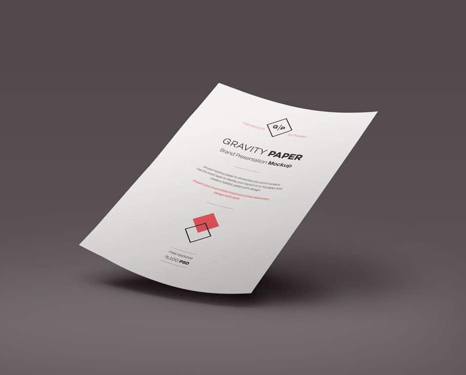 Download PSD A4 Paper Mock-Up » CSS Author