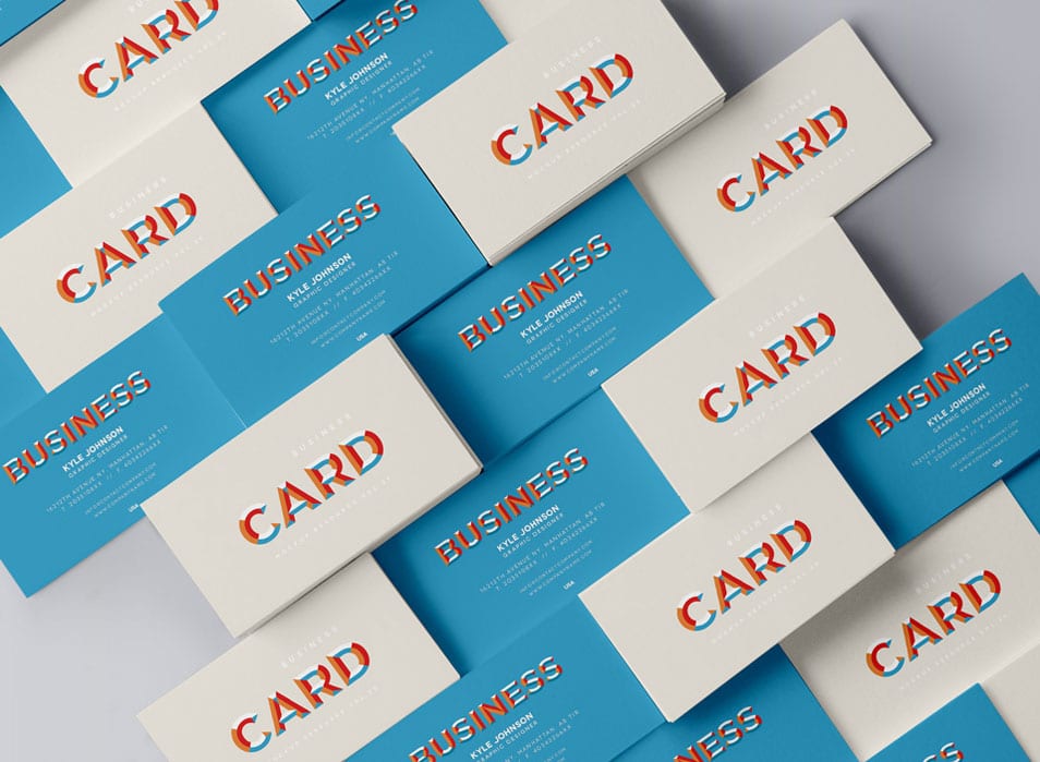 Download PSD Business Card Mock-Up » CSS Author