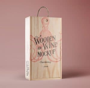 Download PSD Wine Wood Box Mockup » CSS Author