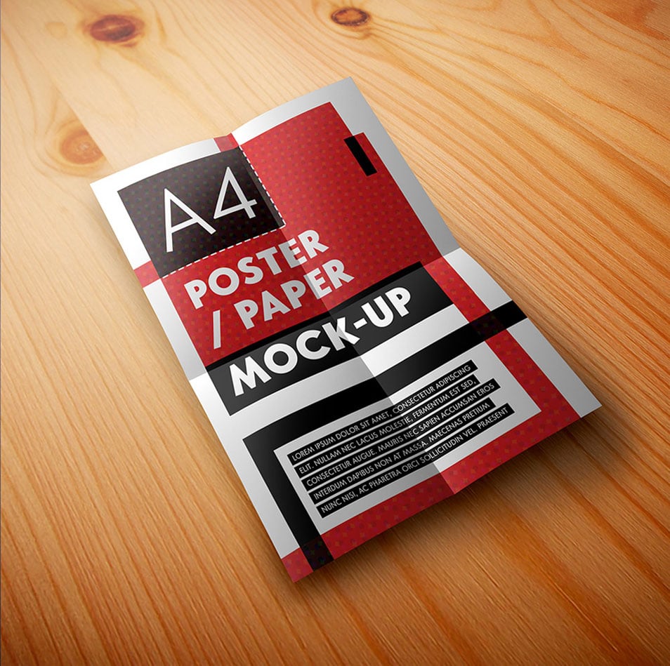  A4  Poster  Paper Mockup   CSS Author