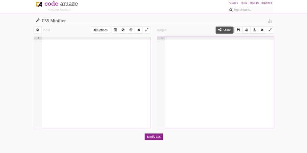 Code Amaze CSS Minifier