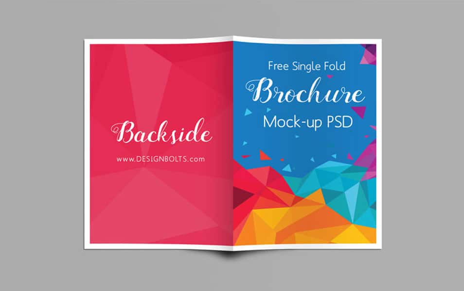 Download Free A4 Single Fold Brochure Mock-up PSD » CSS Author