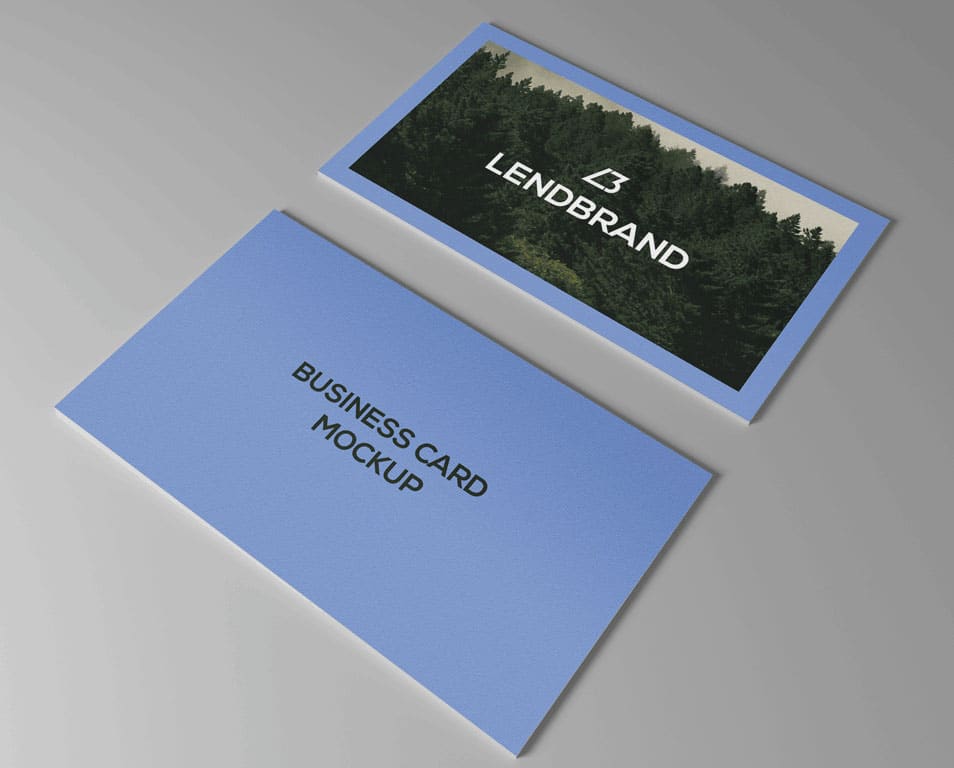 Free smartphone with business card mockup psd Idea