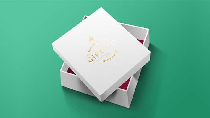 Download Free Gift Box Mockup PSD » CSS Author