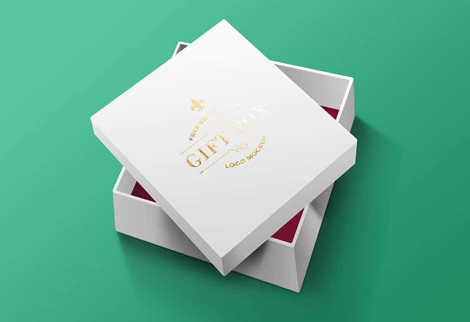 Download Free Gift Box Mockup PSD » CSS Author