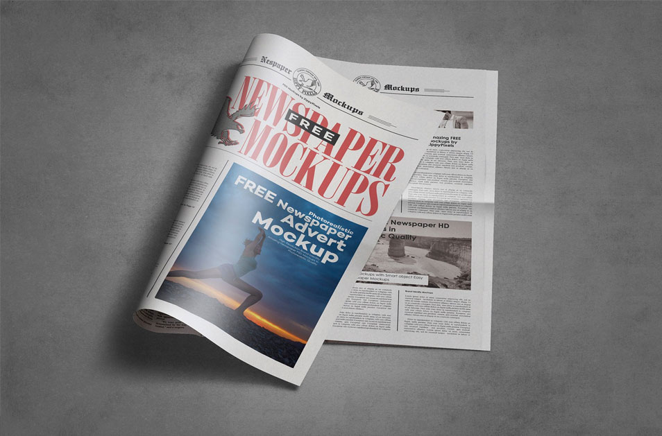 Download Free Tabloid Newspaper Mockup » CSS Author