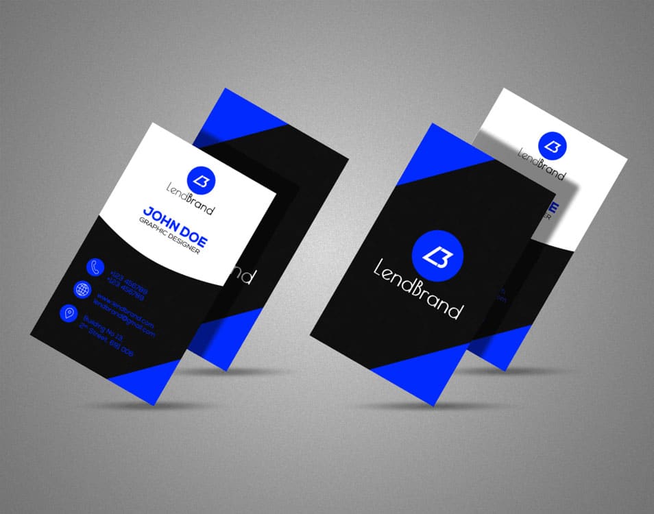 Download Free Vertical Business Card Mockup » CSS Author