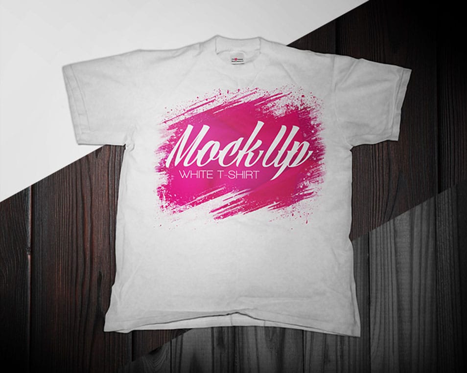 Download Free White T-shirt Mock-up In PSD » CSS Author