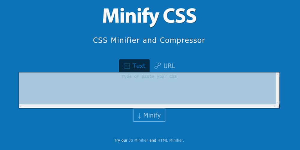 Minify CSS