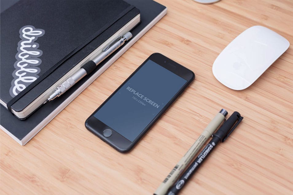 Download The Incredible Black Matte IPhone 7 Mock-up » CSS Author