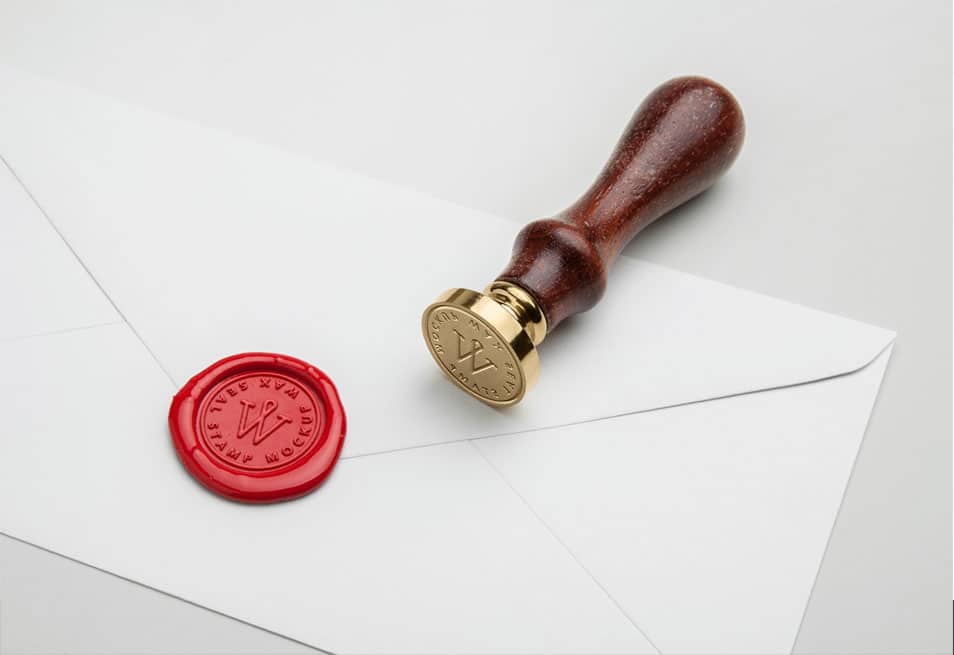 Download Wax Seal Stamp PSD MockUp » CSS Author