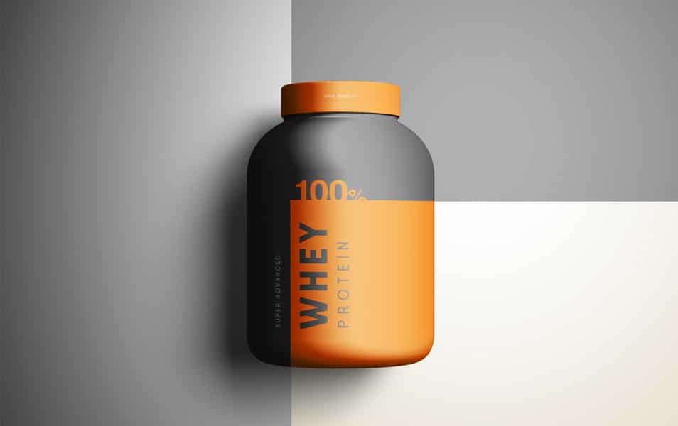 Download Whey Protein Jar Mockup » CSS Author