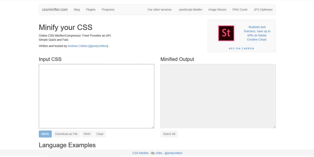 css minifier