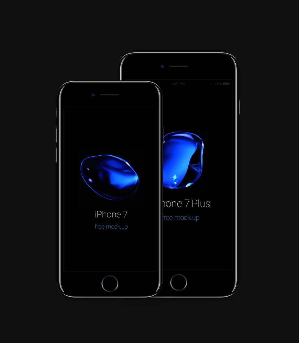 Download IPhone 7 PSD Jet Black Mockup » CSS Author