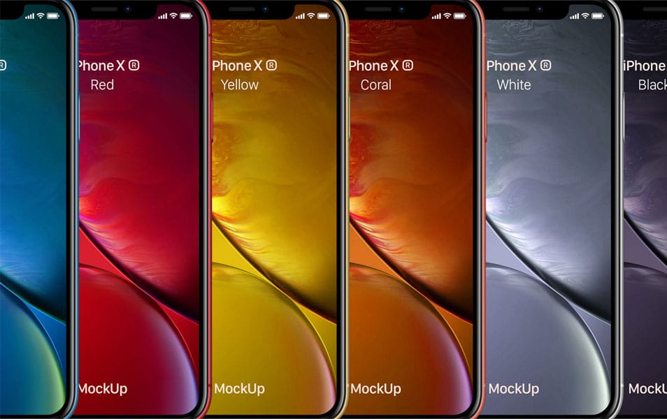 PSD iPhone XR Mockup