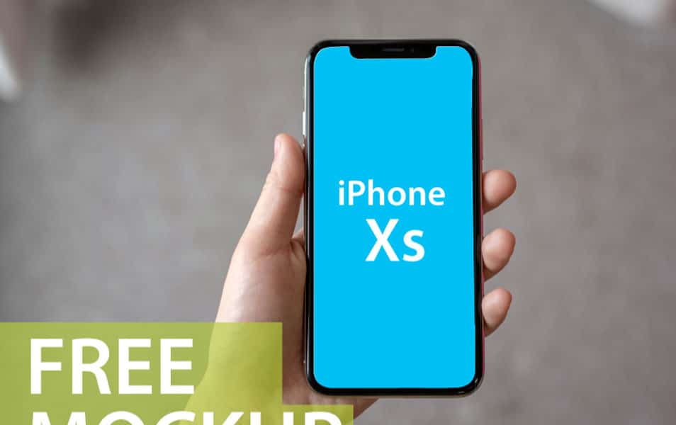 iPhone Xs Free Mockup