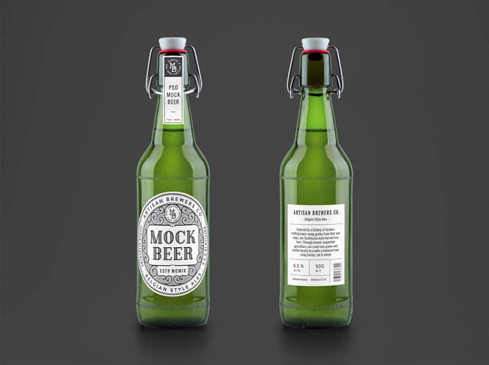 Download Artisan Beer Bottle MockUp » CSS Author