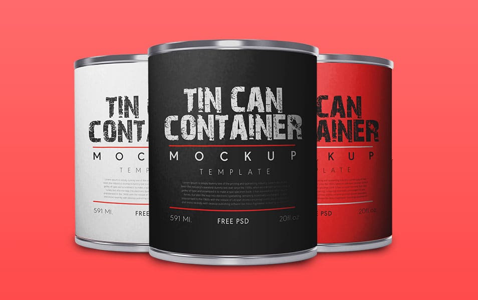 Download Cylindrical Tin Container Mockup » CSS Author