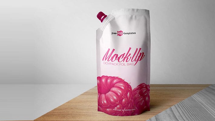 Download Free Doypack Foil Bag Mock-up In PSD » CSS Author