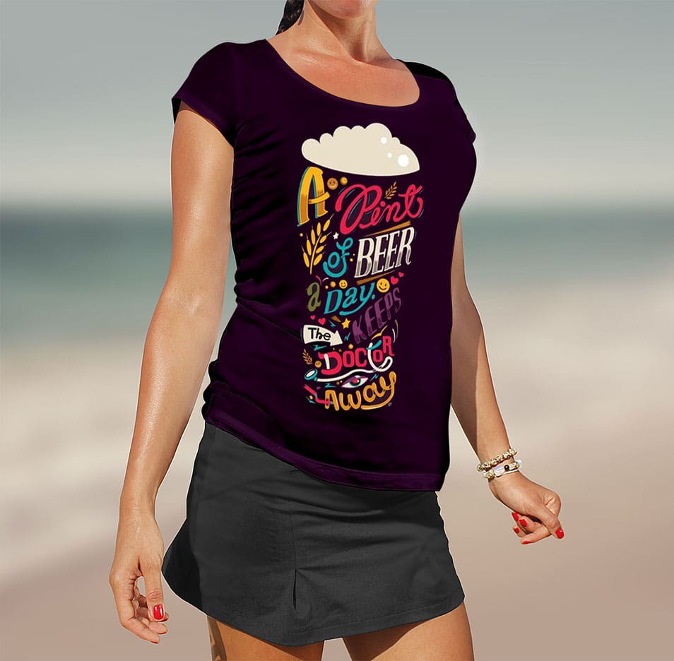 Download Free Girl T-Shirt Mockup » CSS Author