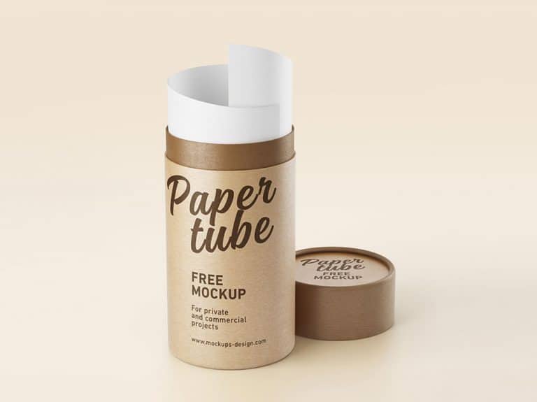 Download Free Paper Tube Mockup » CSS Author