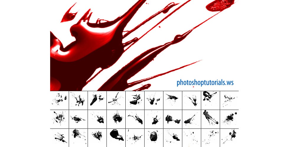 blood splatter brush for photoshop elements download