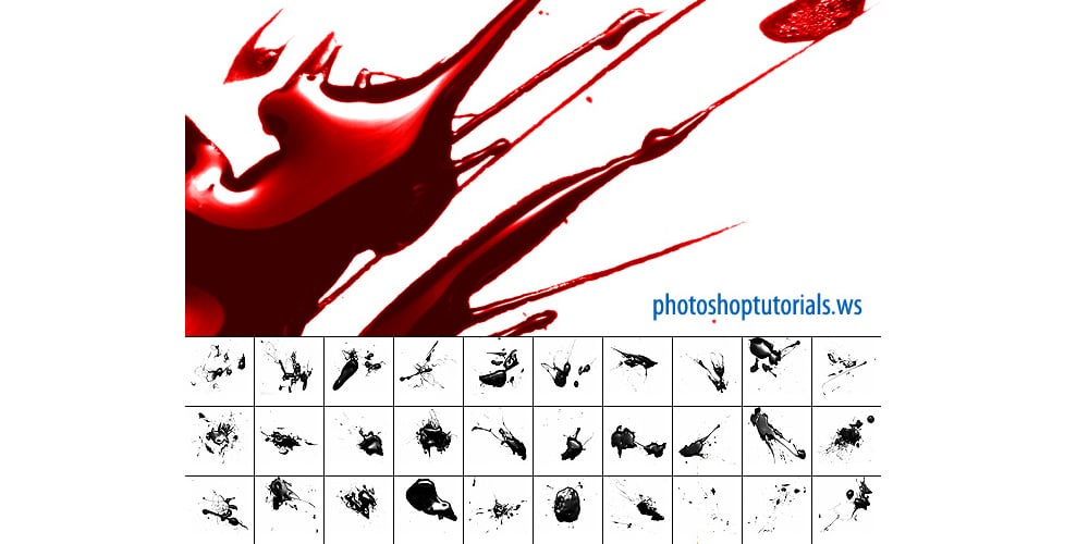 blood splatter brushes photoshop free download