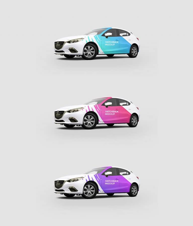 Download Hatchback Car Mockup Free PSD » CSS Author