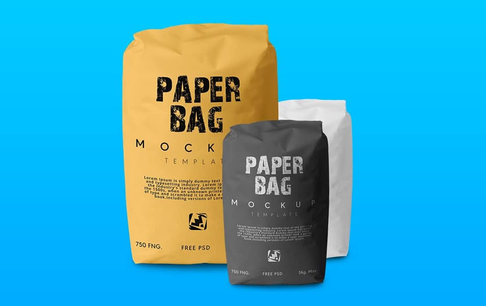 Download Paper Sack Bag Mockup » CSS Author