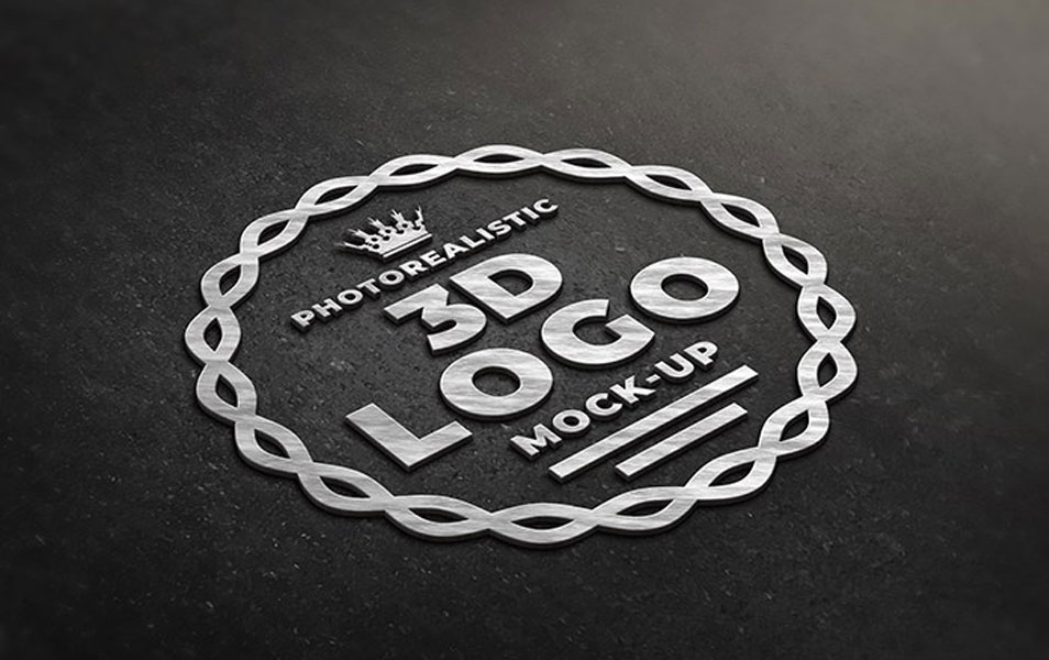 Download Photorealistic 3D Logo Mockup » CSS Author