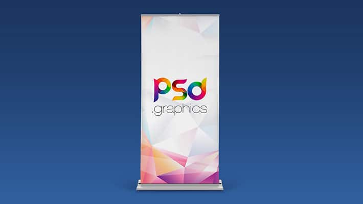 Download Roll Up Banner Mockup Free PSD » CSS Author
