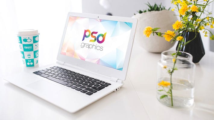 Download White Laptop Mockup Free PSD » CSS Author