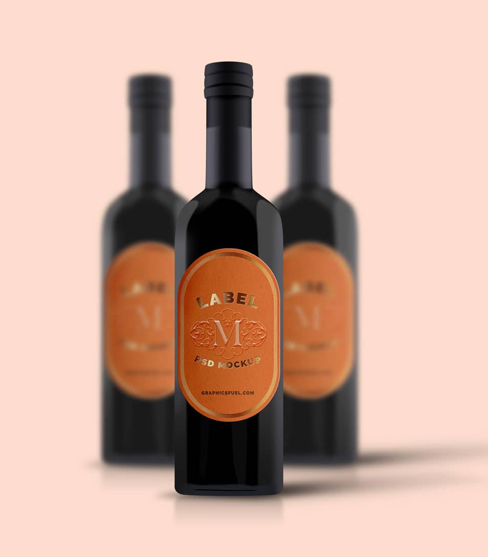Download Wine Bottle Mockup PSD » CSS Author