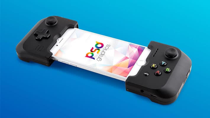 Download IPhone Gaming Controller Mockup Free PSD » CSS Author