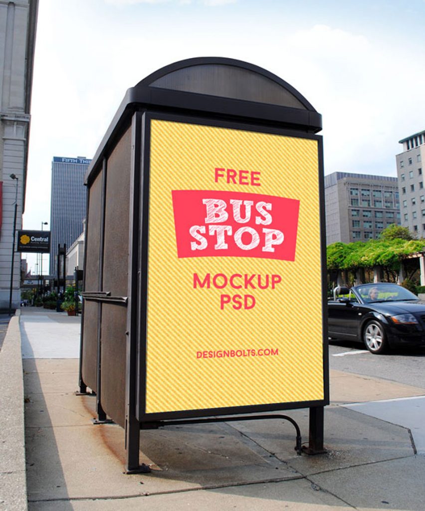 Download 2 Free HQ Outdoor Advertising Bus Shelter Mock-up PSD ...