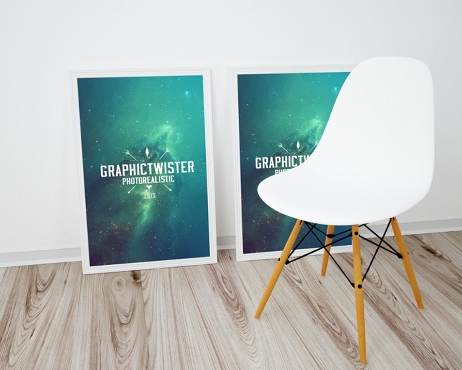 Double Poster Frame Mockup » CSS Author