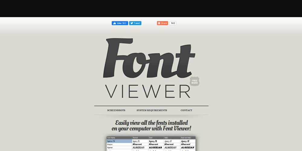 free font viewer windows 7
