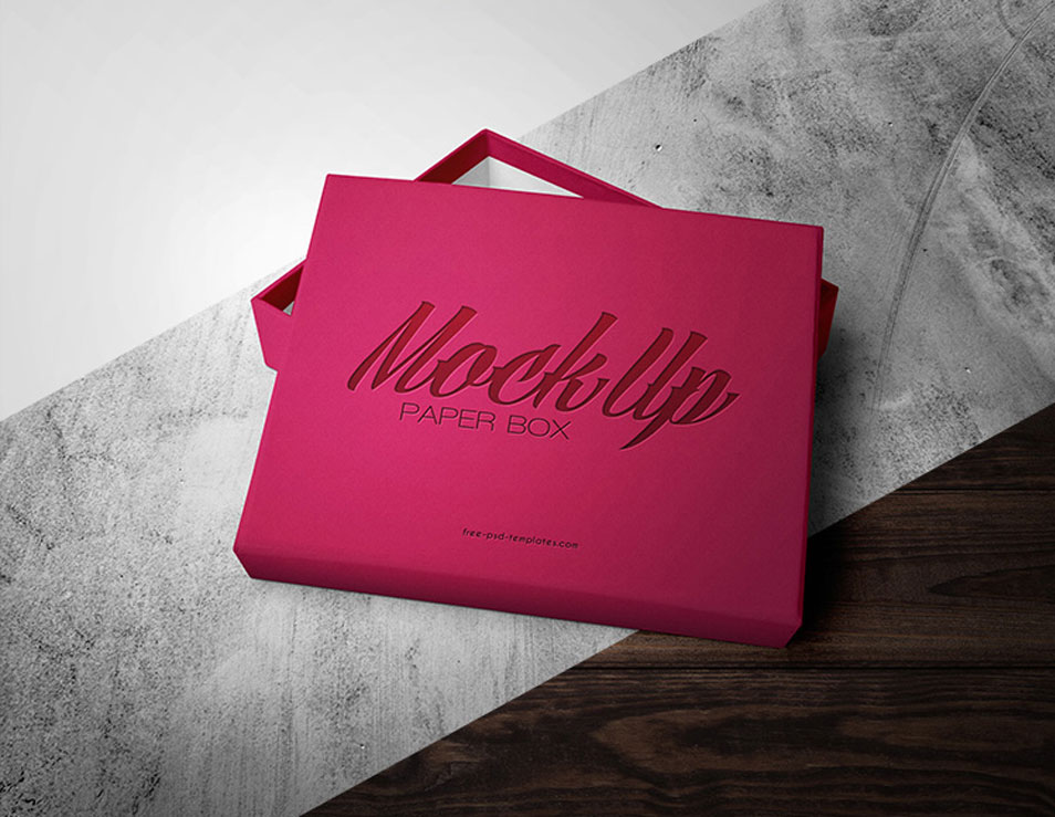 Free Paper Box Mock-up In PSD » CSS Author