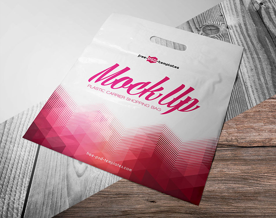 Download Free Plastic Carrier Shopping Bag Mock-up In PSD » CSS Author