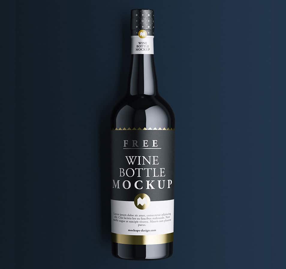 Download Free Wine Bottle Mockup » CSS Author