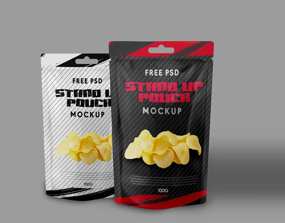 Download Stand Up Foil Bag Mock Up » CSS Author