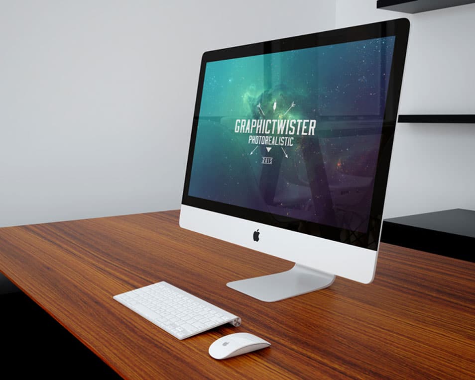 IMac On Office Desk Mockup » CSS Author